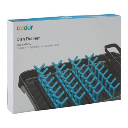 Laurie Grey and Blue Dish Drainer House, Home & Garden