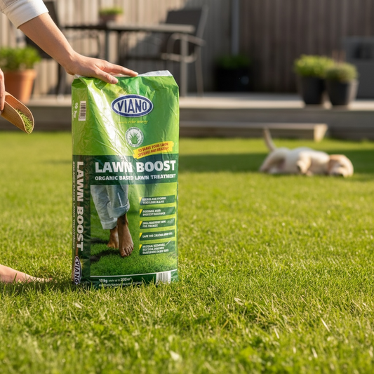 Lawn Boost Organic Lawn Fertiliser 10kg | 200m2 AK Kin Garden Supplies