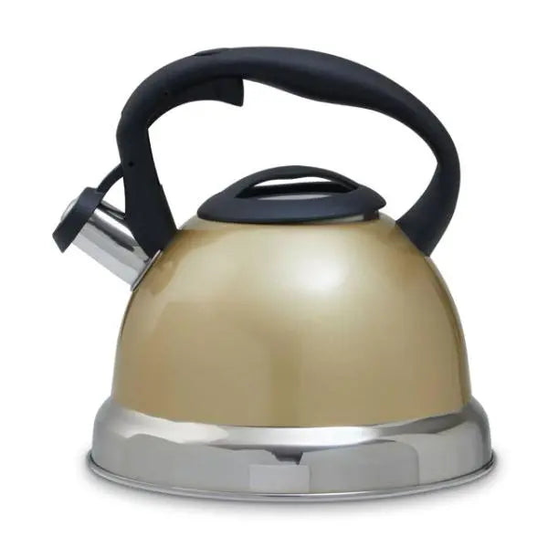 Light Gold 3000ml Whistling Kettle AK Kin Garden Supplies