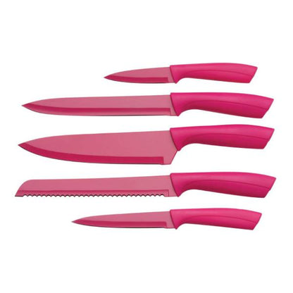 Living Colour 5Pc Hot Pink Knife Block Set House, Home & Garden