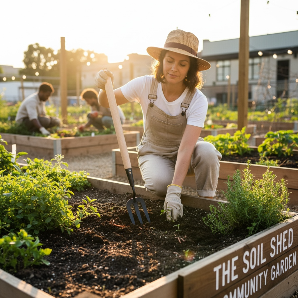 Long-Handled Garden Fork – Wooden Handle, 3-Tine Digging & Cultivating Tool House, Home & Garden