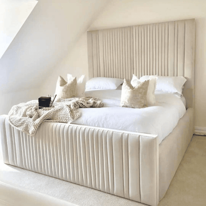 Louis High Base Bed UK Beds Direct ltd