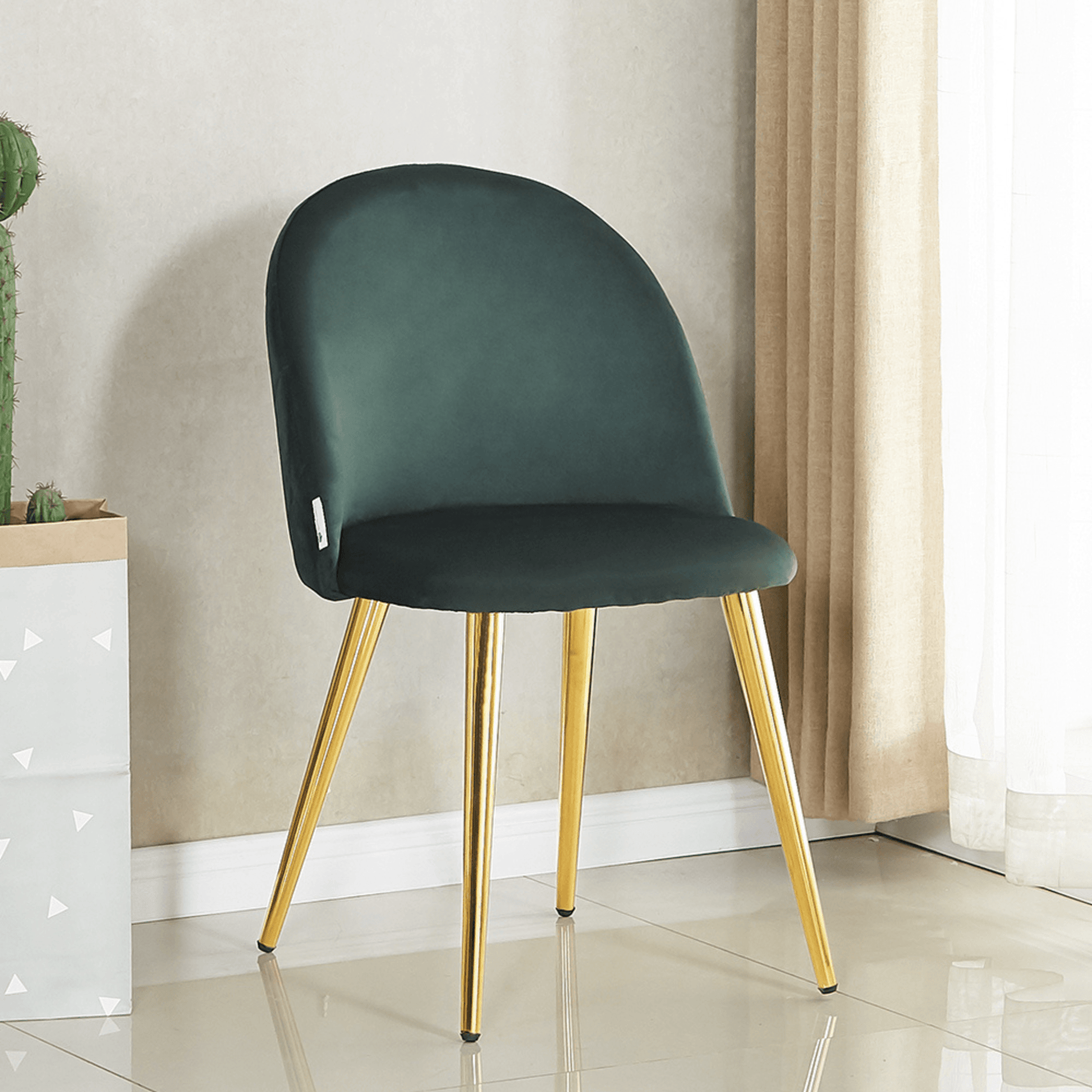 Lucia Dallas Dining Table and Chairs Set of 4 - an Oak Dining Table & Set of 4 Velvet Dining Chairs PN Home