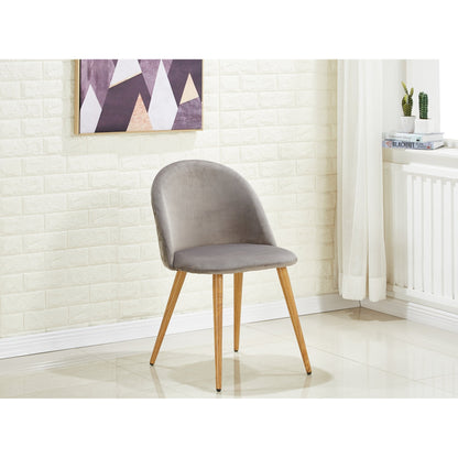 Lucia Dallas Dining Table and Chairs Set of 4 - an Oak Dining Table & Set of 4 Velvet Dining Chairs PN Home