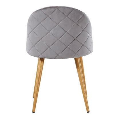 Lucia Dallas Dining Table and Chairs Set of 4 - an Oak Dining Table & Set of 4 Velvet Dining Chairs PN Home