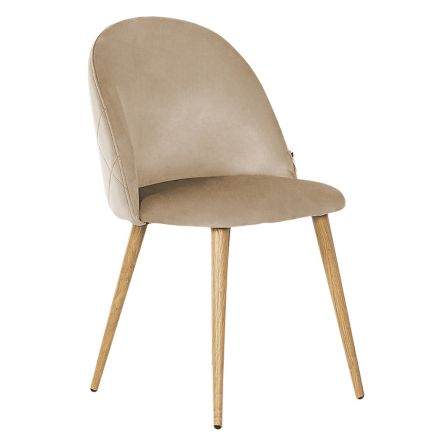 Lucia Dallas Dining Table and Chairs Set of 4 - an Oak Dining Table & Set of 4 Velvet Dining Chairs PN Home