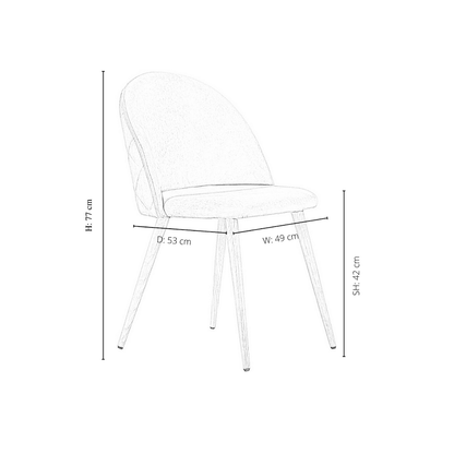 Lucia Dallas Dining Table and Chairs Set of 4 - an Oak Dining Table & Set of 4 Velvet Dining Chairs PN Home