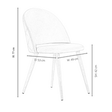Lucia Halo Dining Set, a Table and Chairs Set of 4, Oak/Grey PN Home