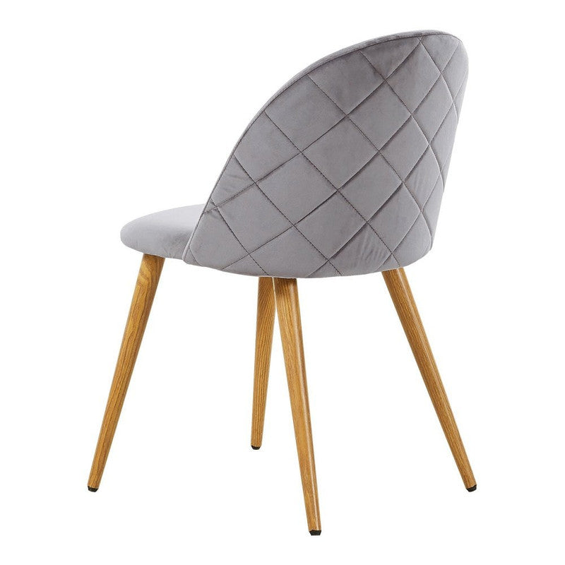 Lucia Halo Dining Set, a Table and Chairs Set of 4, White/Grey PN Home