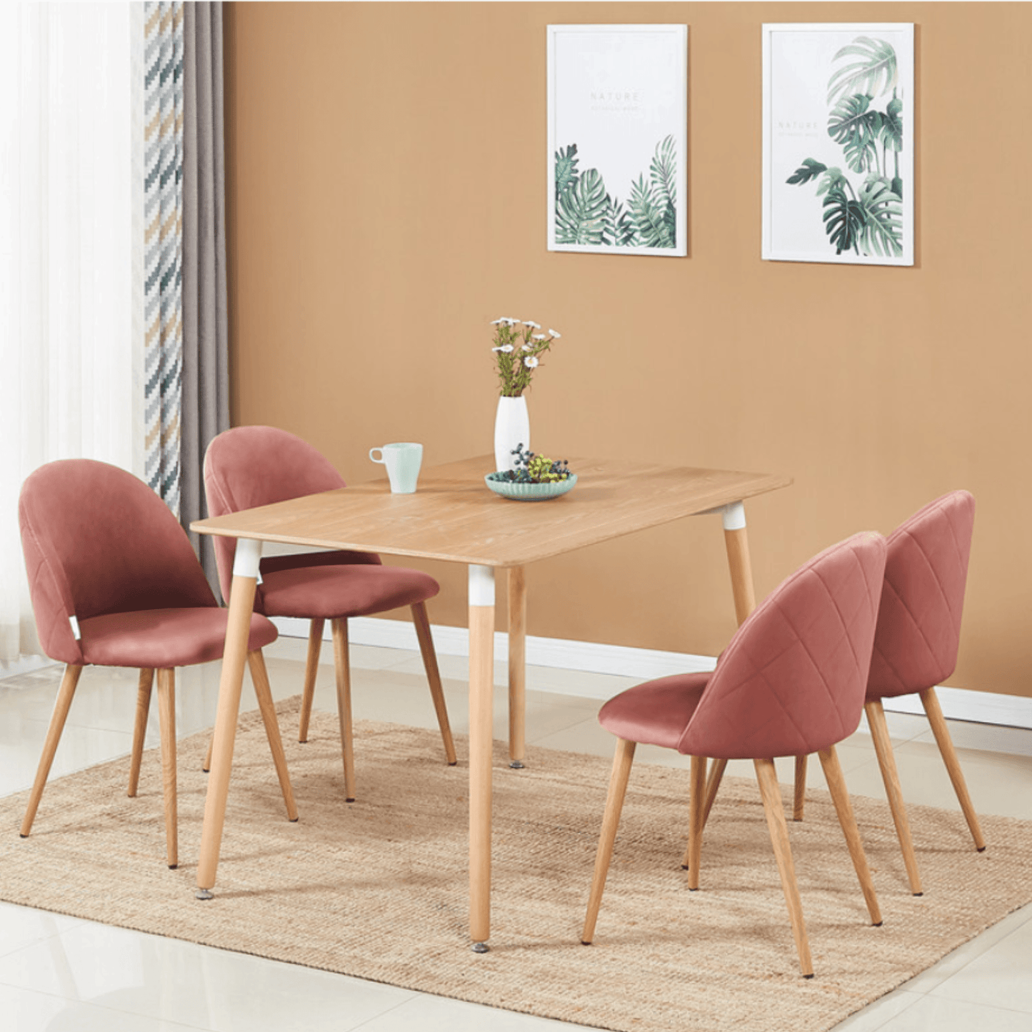 Lucia Velvet Dining Chair Or Dressing Table Chair PN Home