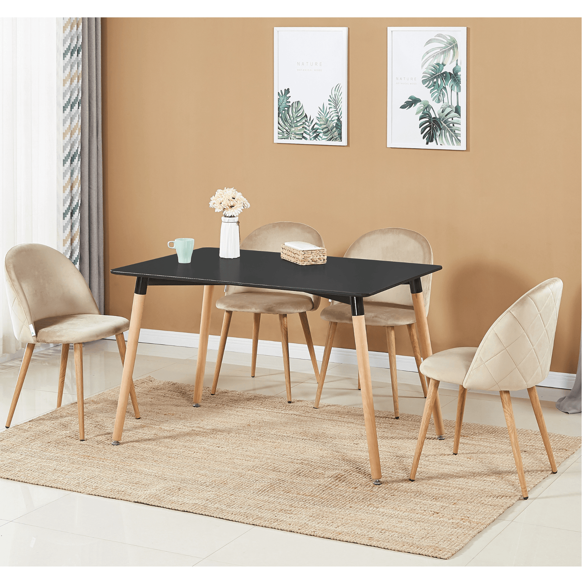 Lucia Velvet Dining Chair Or Dressing Table Chair PN Home