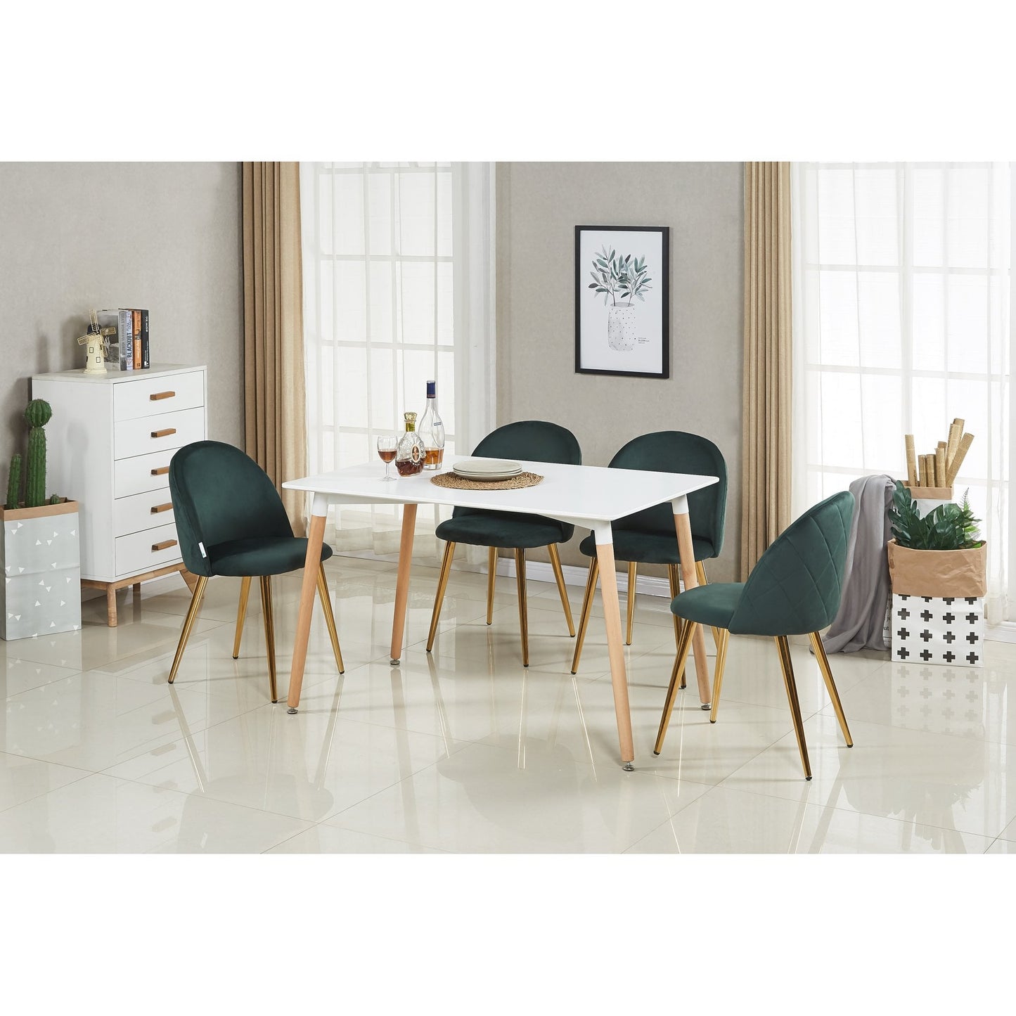 Lucia Velvet Dining Chair Or Dressing Table Chair PN Home