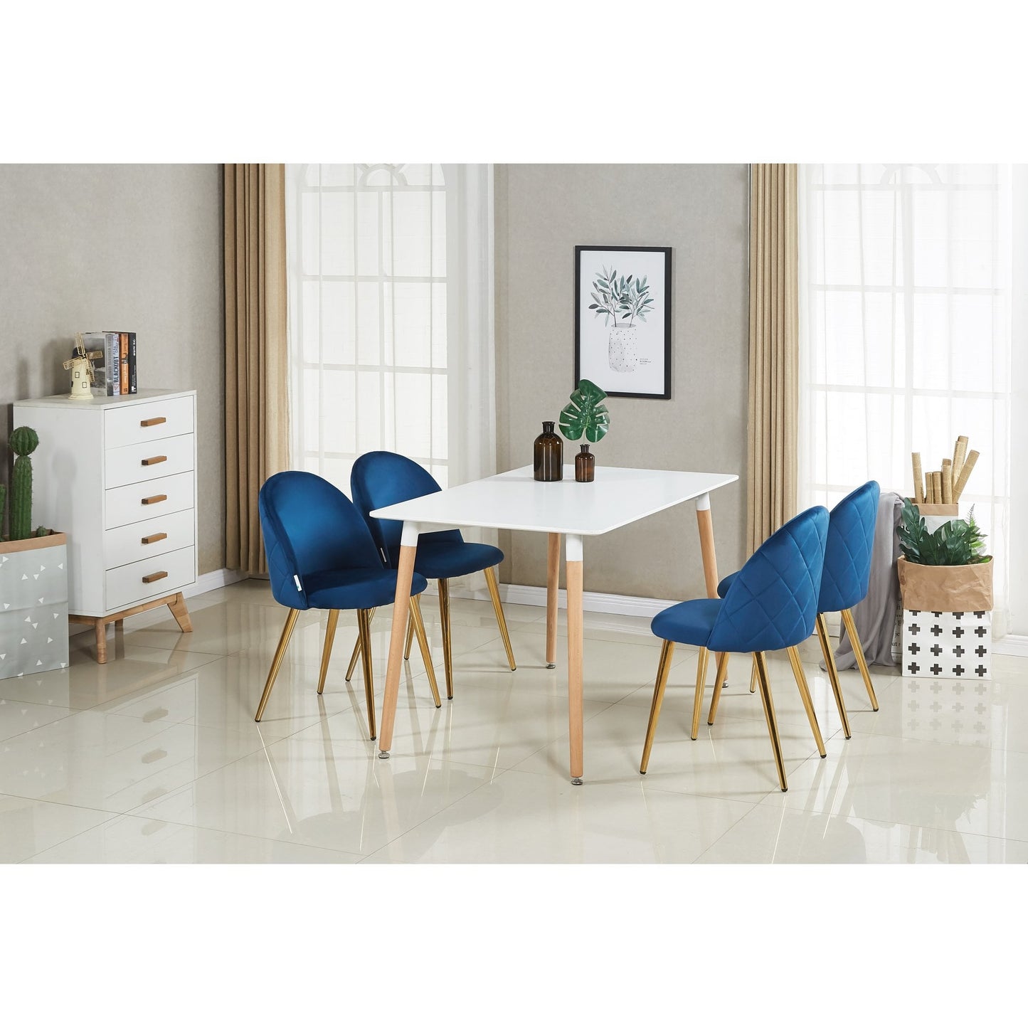 Lucia Velvet Dining Chair Or Dressing Table Chair PN Home