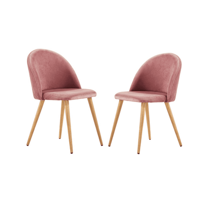 Lucia Velvet Dining Chair Set of 2 PN Home