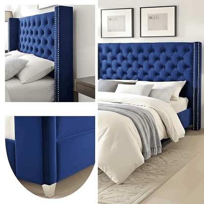 Maiyaa Wingback Bed Frame UK UK Beds Direct ltd