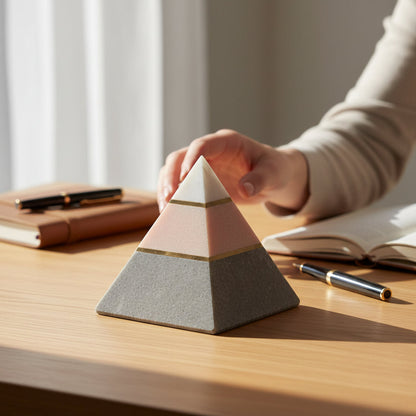 Marble Pyramid Decorative Accent House, Home & Garden