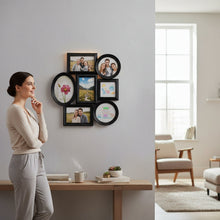 Maren Black Plain 7 Photo Multi-Frame House, Home & Garden