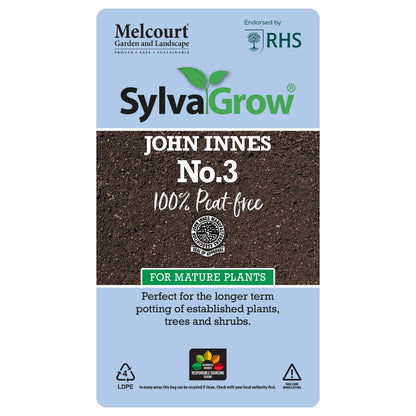 Melcourt 22Lt Bag of SylvaGrow® John Innes No.3 (Peat-free) For Mature Plants - RHS Endorsed AK Kin Garden Supplies