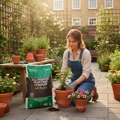 Melcourt All-Purpose Peat-Free Compost – 100% Peat Free (RHS Endorsed) 40lt AK Kin Garden Supplies