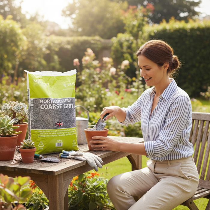 Melcourt Horticultural Coarse Grit – Washed & Lime-Free (20kg)
