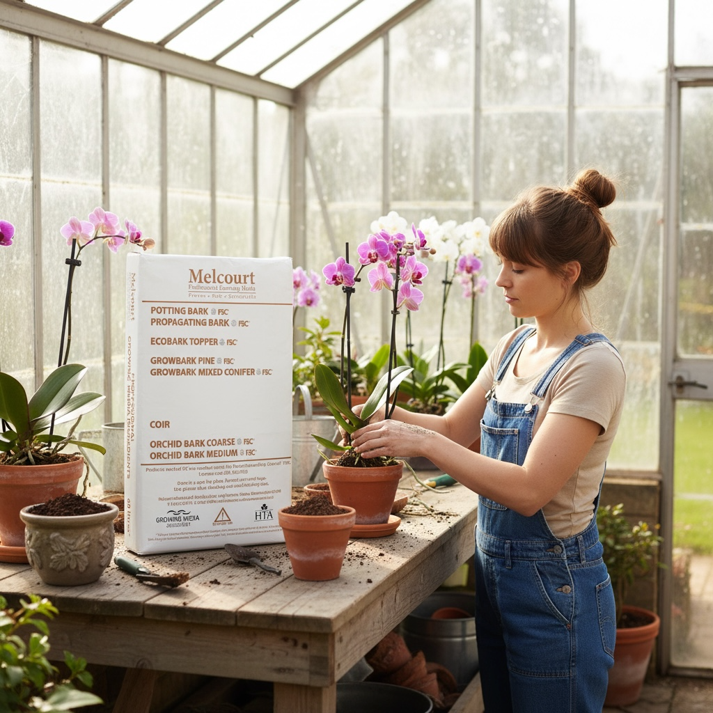 Melcourt Medium Orchid Specialist Bark Wood Chips 60L AK Kin Garden Supplies