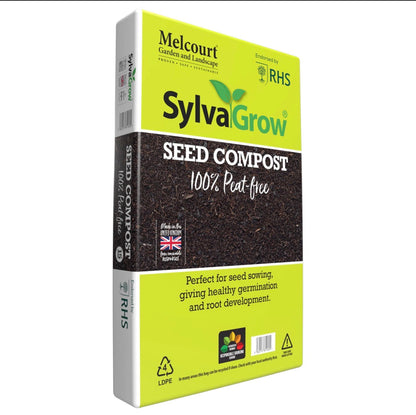 Melcourt RHS Endorsed Sylvagrow Peat Free Seed Compost 15lt Carry Bag AK Kin Garden Supplies