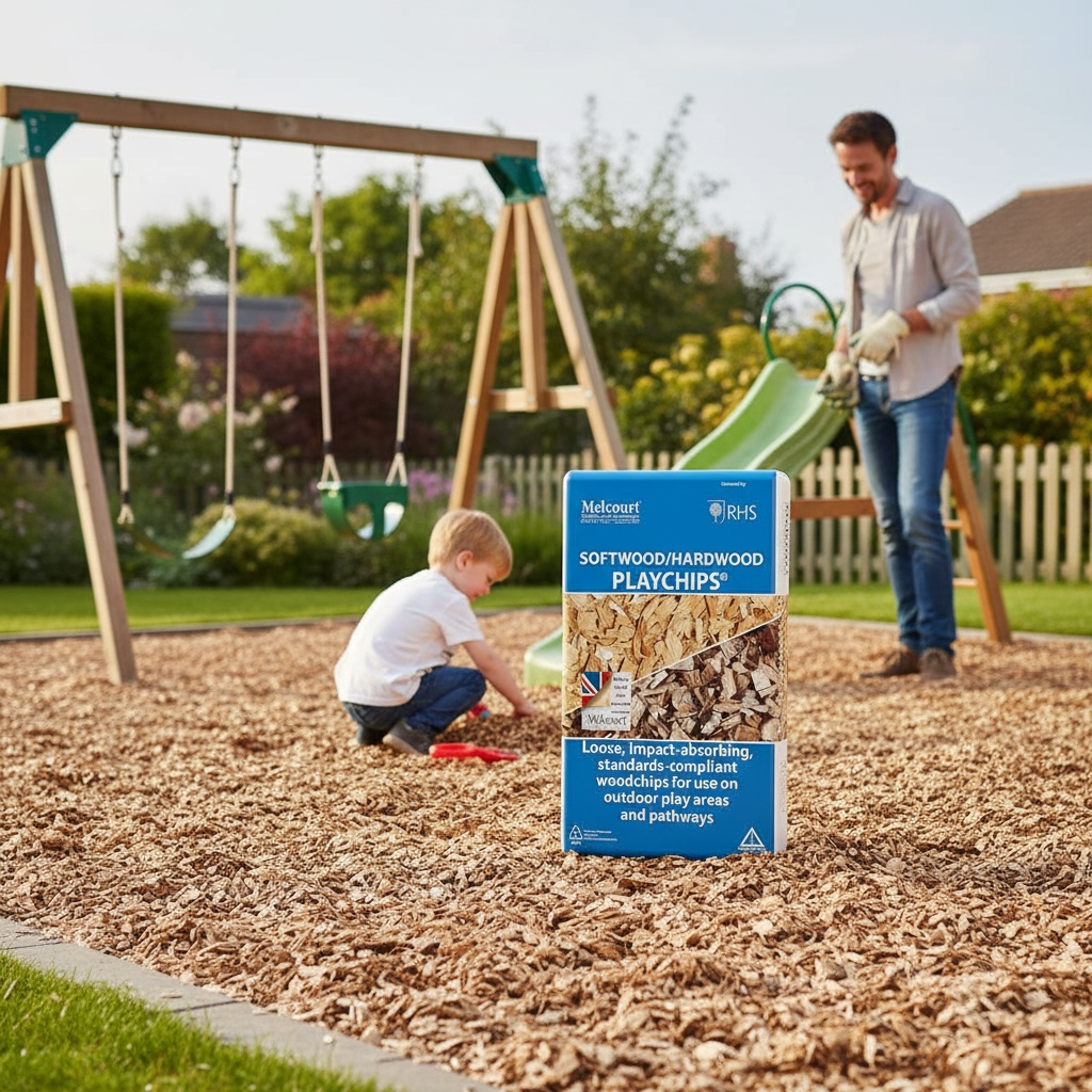 Melcourt Softwood Play Chips 60lt Bag AK Kin Garden Supplies