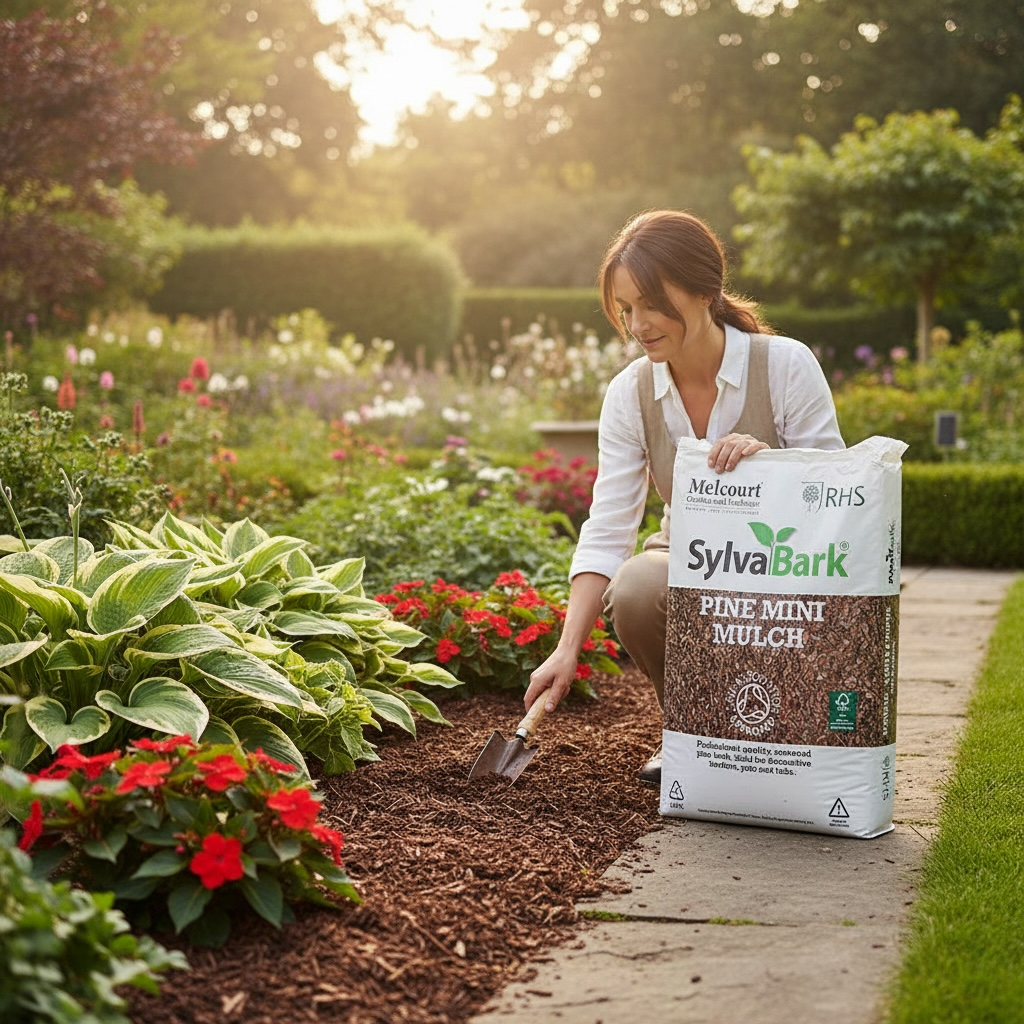 Melcourt SylvaBark® Pine Mini Mulch – Professional Decorative Bark (RHS Endorsed) 50lt AK Kin Garden Supplies