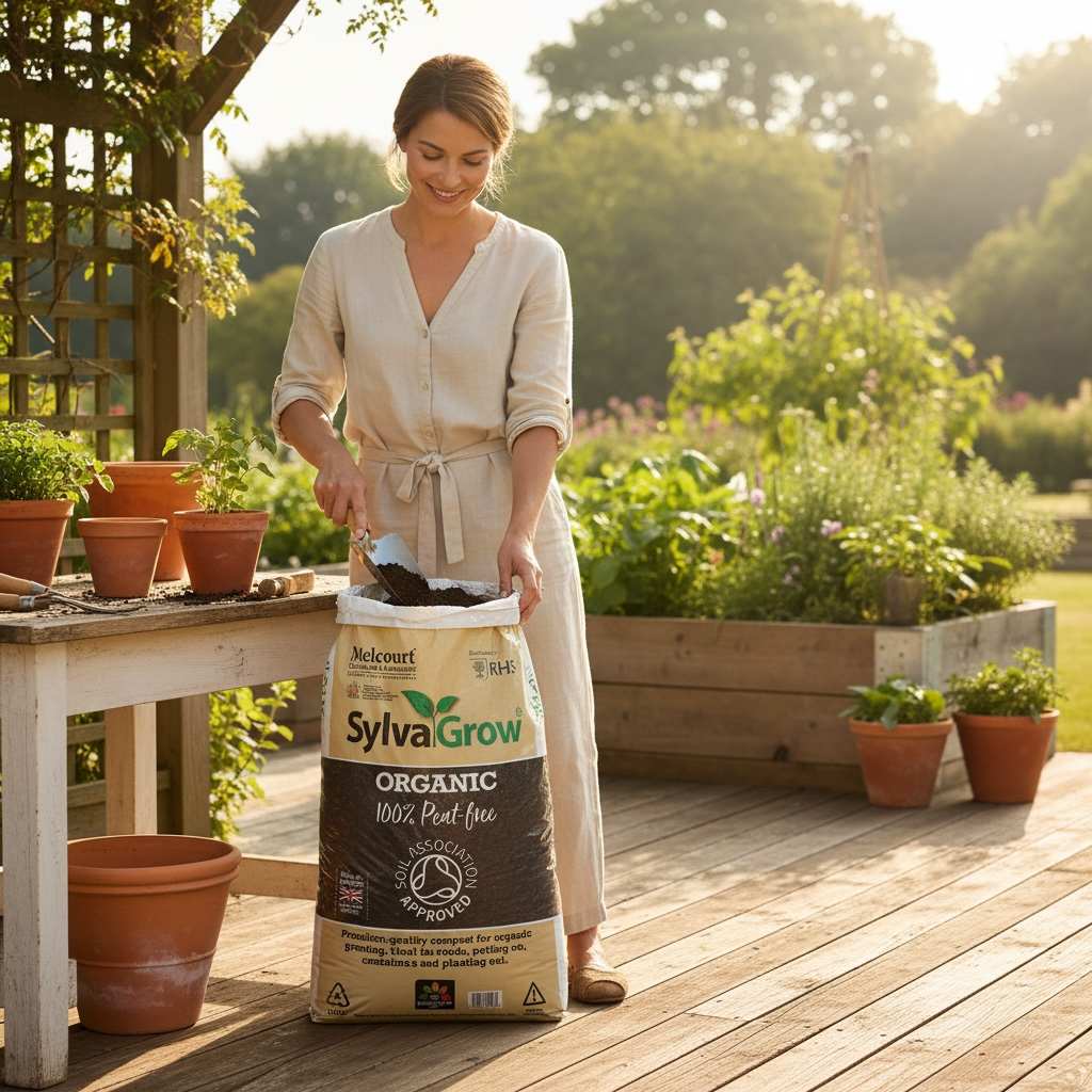 Melcourt SylvaGrow Organic Compost – 100% Peat Free (RHS Endorsed) 40lt AK Kin Garden Supplies