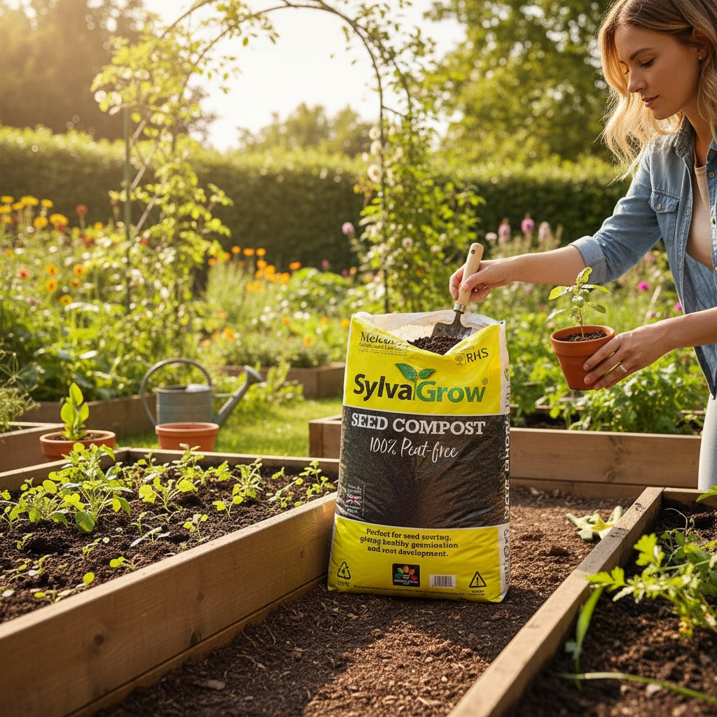 Melcourt SylvaGrow Seed Compost – 100% Peat Free (RHS Endorsed) 40lt AK Kin Garden Supplies