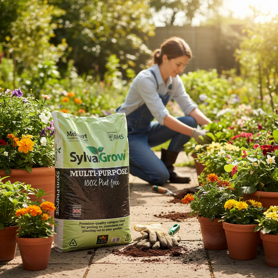 Melcourt SylvaGrow® Multipurpose Compost – Peat-Free 40lt AK Kin Garden Supplies
