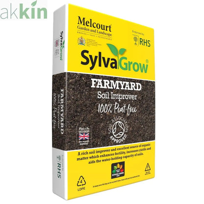 Melcourt Sylvagrow Farmyard Soil Improver 50lt AK Kin Garden Supplies
