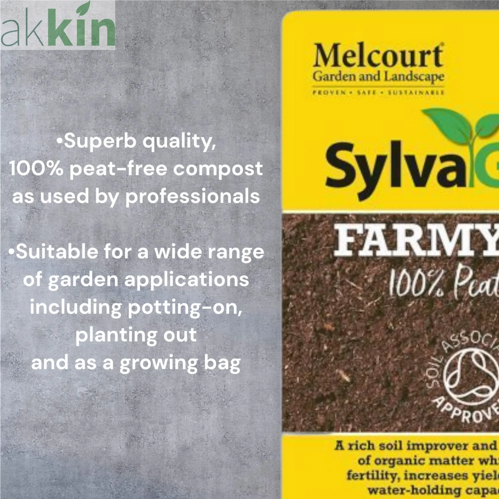 Melcourt Sylvagrow Farmyard Soil Improver 50lt AK Kin Garden Supplies