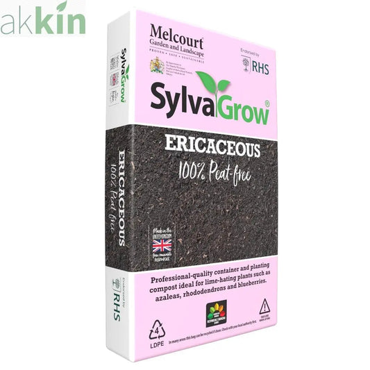 Melcourt Sylvagrow Peat Free Ericaceous Garden Potting Compost 40lt AK Kin Garden Supplies