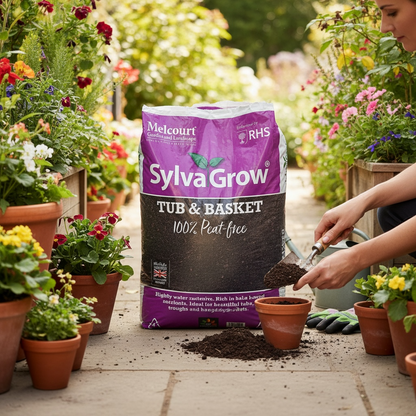 Melcourt Sylvagrow Tub and Basket Compost Peat Free 40lt AK Kin Garden Supplies