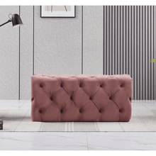 Melia Velvet Ottoman Bench PN Home