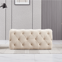 Melia Velvet Ottoman Bench PN Home