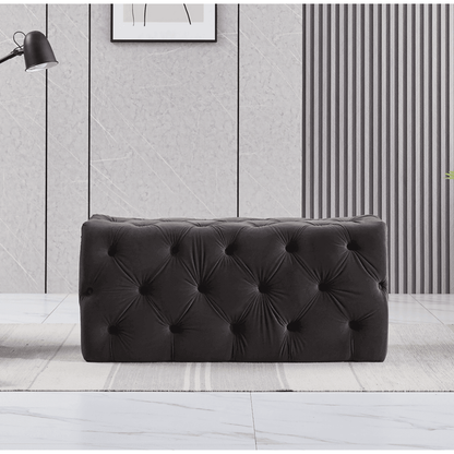 Melia Velvet Ottoman Bench PN Home