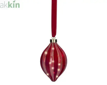 Micro LED Red Christmas Tree 12.5cm Olive Hanging Ornament Steady Warm Light Indoor (Copy) AK Kin Garden Supplies