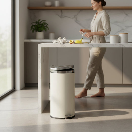 Miller Pedal Bin – Cream (30 Litre) House, Home & Garden