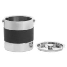 Mixology Silver Finish Ice Bucket With Tongs AK Kin Garden Supplies
