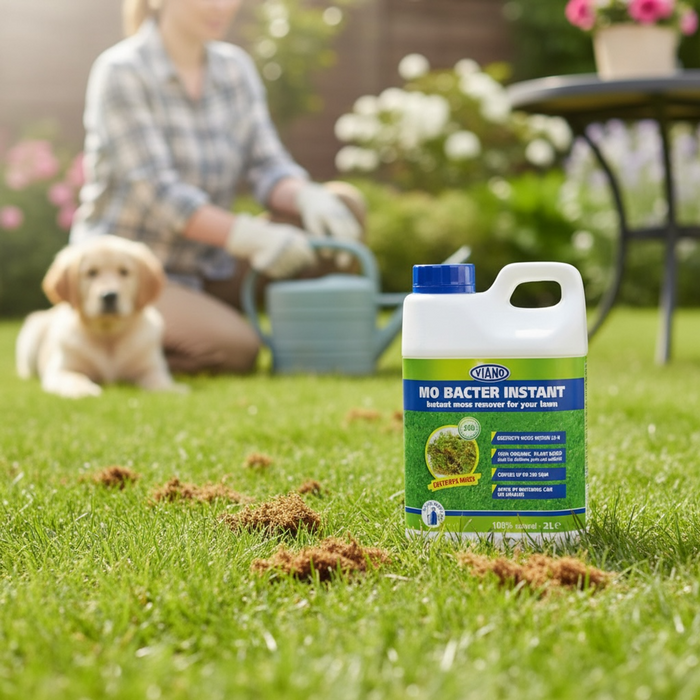 Mo Bacter Instant 2L – Natural Liquid Lawn Feed & Moss-Reducing Treatment House, Home & Garden