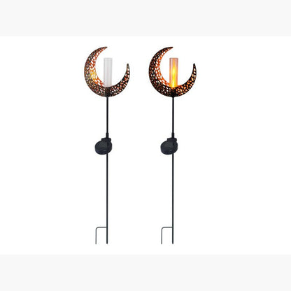 Moon Flamelight Garden Solar Light on Stake AK Kin Garden Supplies