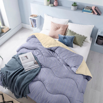 NIGHT LARK® BOHEMIAN GEO STRIPE COVERLESS DUVET - KIN SIZE 10.5 tog - SUNSET YELLOW House, Home & Garden