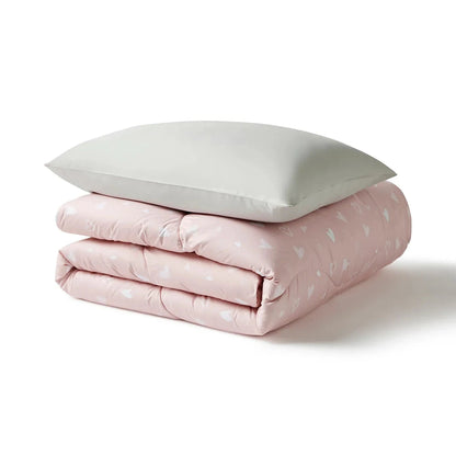 NIGHT LARK® JUNIOR - DREAMY HEARTS - CHILDRENS COVERLESS DUVET SET - SINGLE SIZE House, Home & Garden