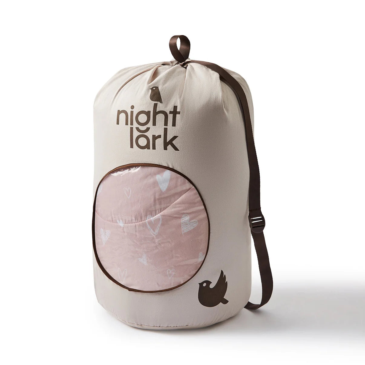 NIGHT LARK® JUNIOR - DREAMY HEARTS - CHILDRENS COVERLESS DUVET SET - SINGLE SIZE House, Home & Garden