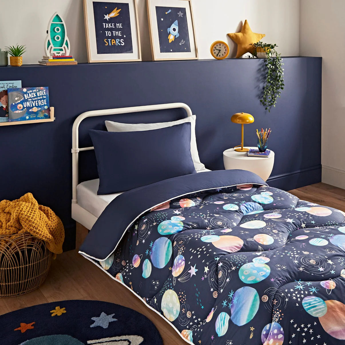 NIGHT LARK® JUNIOR - SPACE ADVENTURE - CHILDRENS COVERLESS DUVET SET YEAR ROUND 10.5tog - SINGLE SIZE House, Home & Garden