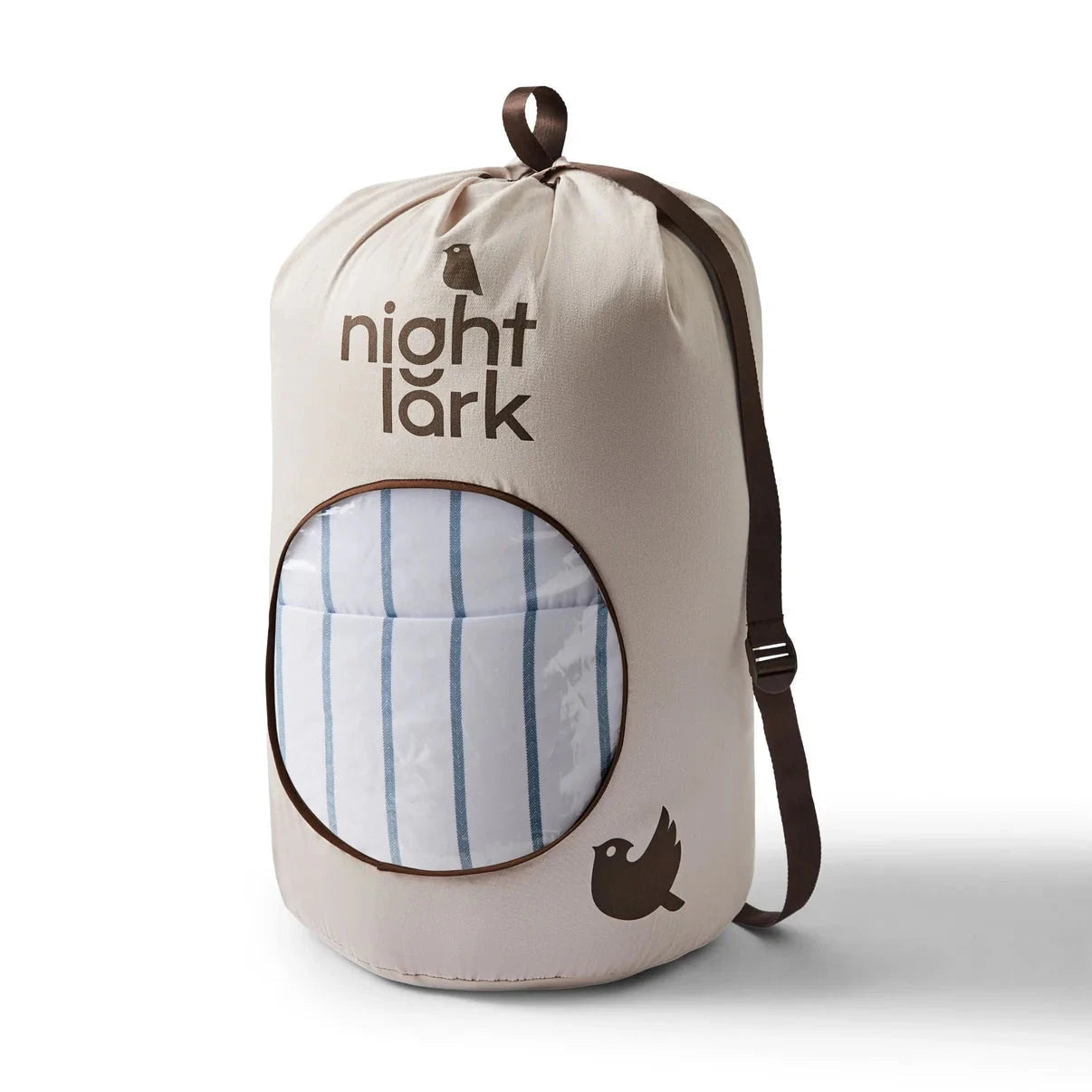 NIGHT LARK® TICKING STRIPE COVERLESS DUVET SET - Spring / Summer (6 Tog) - DOUBLE SIZE House, Home & Garden