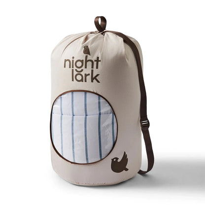 NIGHT LARK® TICKING STRIPE COVERLESS DUVET SET - Spring / Summer (6 Tog) - DOUBLE SIZE House, Home & Garden