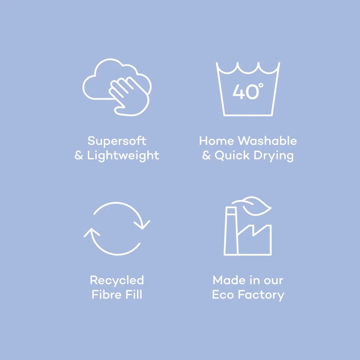 NIGHT OWL® - NATURAL COTTON WAFFLE COVERLESS DUVET - DOUBLE 10.5 tog - GREY House, Home & Garden